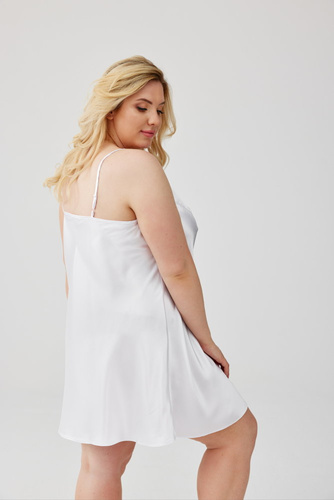 White SATENO Satin Nightgown