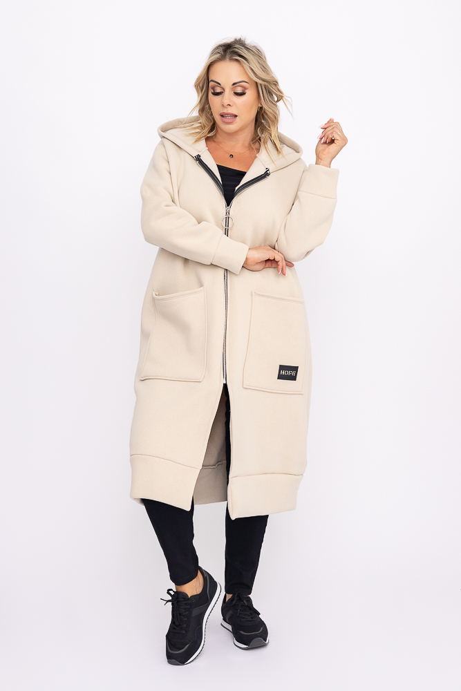 Beżowa Bluza ocieplana VERMEN