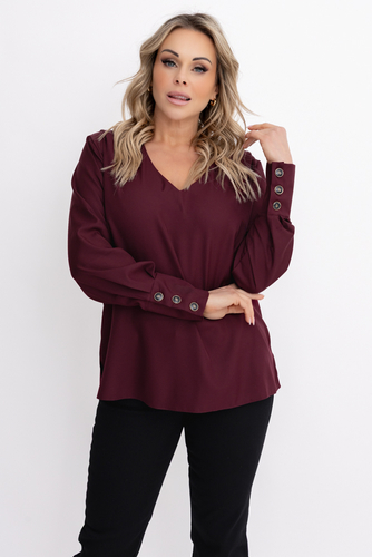 Svart, elegant bluse 