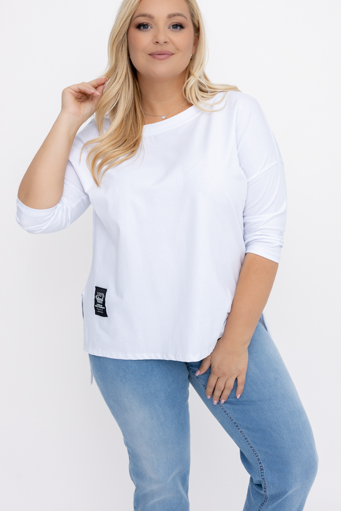 Marineblaue Bluse