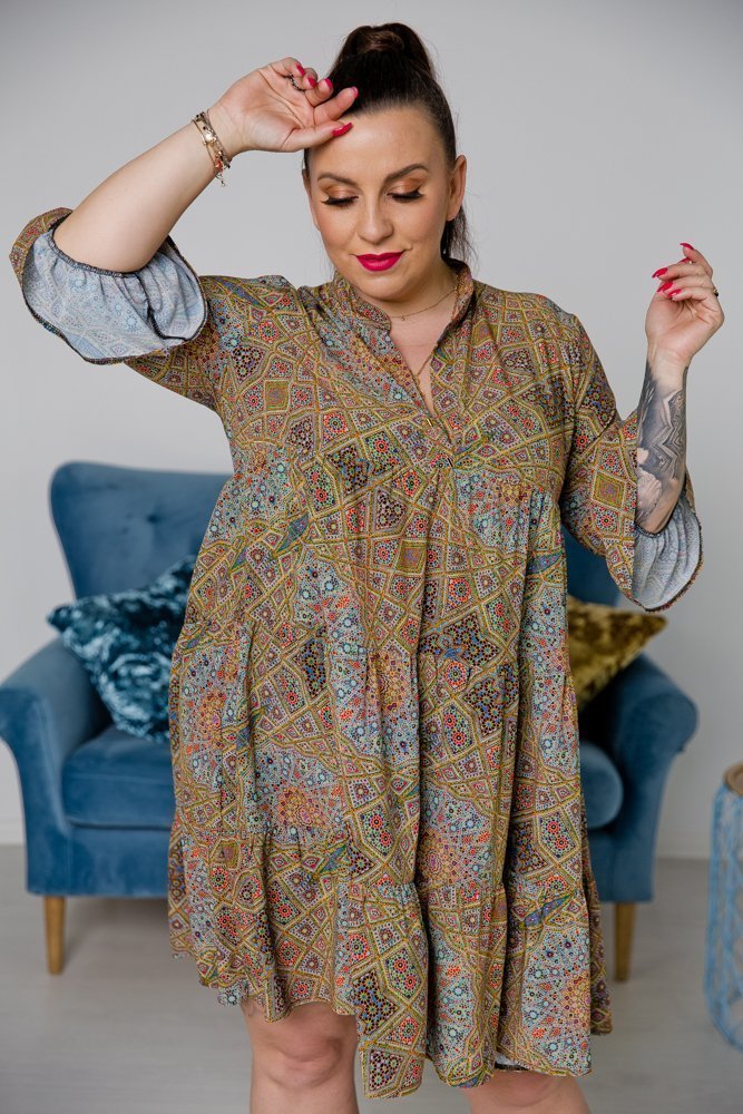 Sukienka ARABELA Plus Size Wzór 3