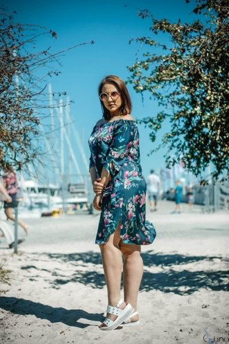 Sukienka VALENCIA Hiszpanka Plus Size Wzór 7